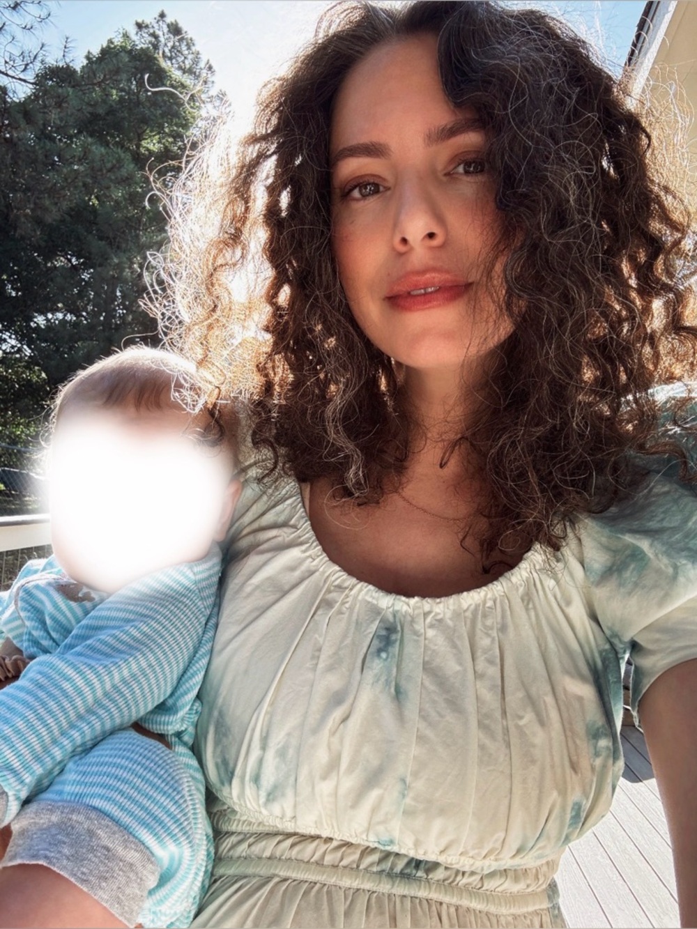 Ulla Johnson isla midi dress Blue Tie-Dye Puff Sleeve Maxi Dress - Picture 7 of 7